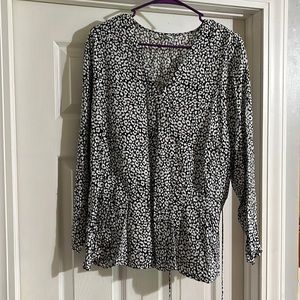 2/$10 Old Navy Leopard Print Blouse